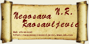 Negosava Raosavljević vizit kartica